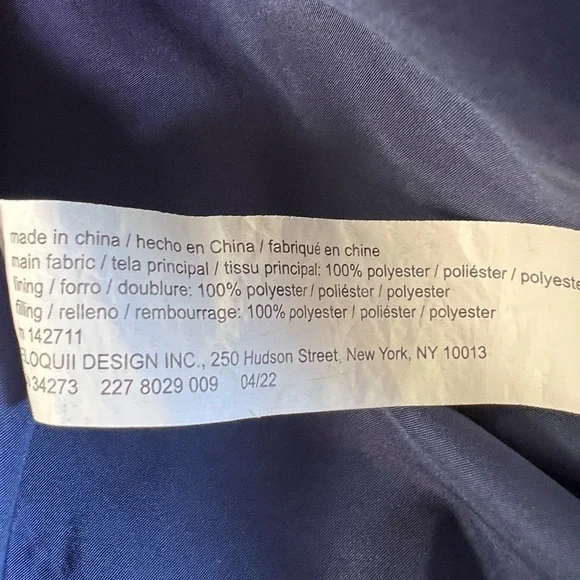 ELOQUII Elements Floral Quilted Puffer Bomber Jacket Ruffle Sleeve Size 26 / 28 - Picture 14 of 15